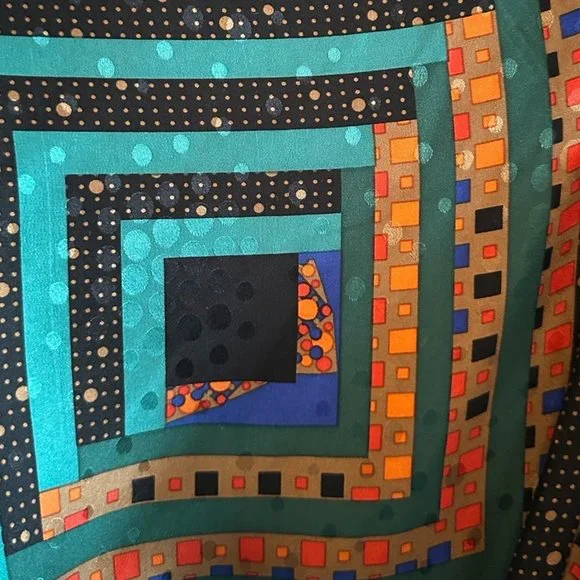 Vintage Anna Sui Multi-Colored Printed Cropped Top